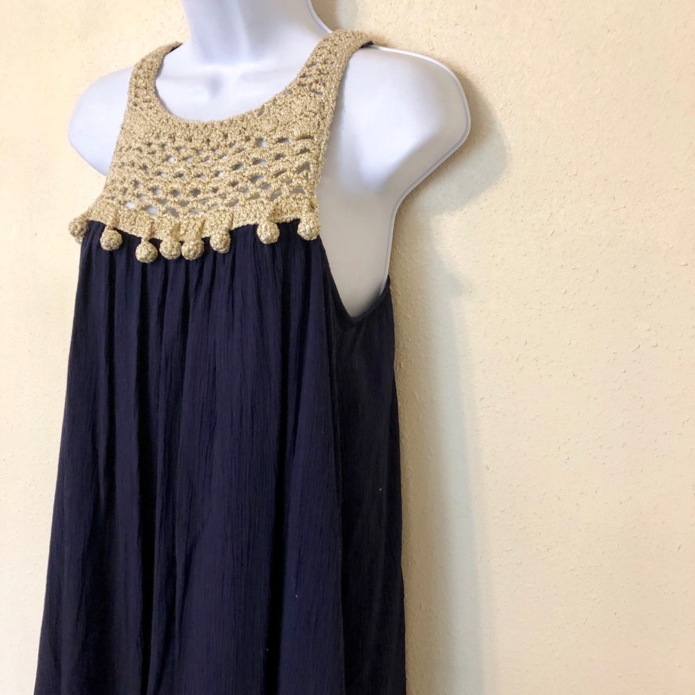 Lilly Pulitzer Navy and Gold Dress